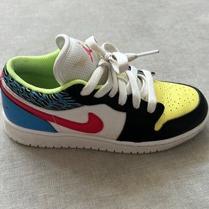 Air Jordan 1s funky pattern.